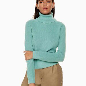 NWOT Wilfred Free Laurel Turtleneck, Long Sleeve, Color "Aquastone"-Size XS